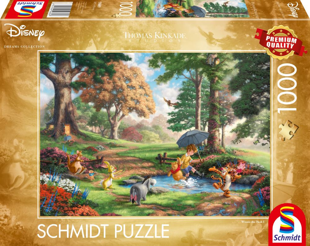 Disney, Winnie The Pooh - 1000 Teile Puzzle (Thomas Kinkade)