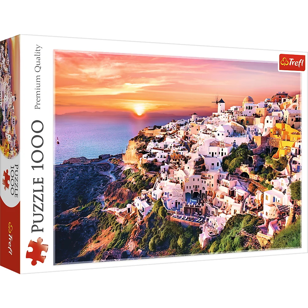 Sonnenuntergang über Santorini - Puzzle 1000 Teile