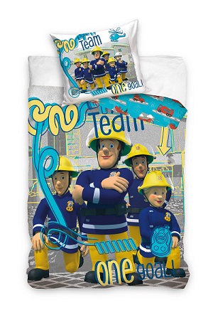 Feuerwehrmann Sam - Bettwäsche 135x200 + 80x80 cm