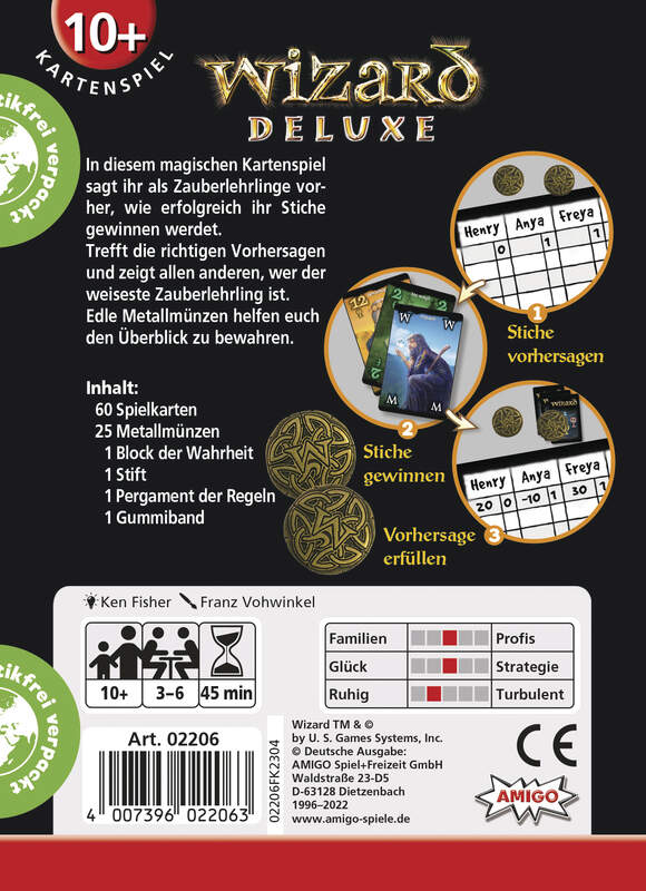 Amigo 02206 - Wizard Deluxe - Kartenspiel