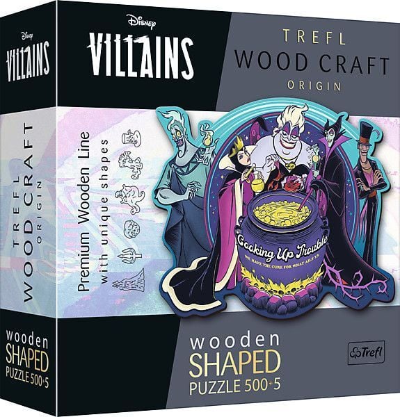 Disney Villains - Holz Puzzle Sonderform 500 + 5