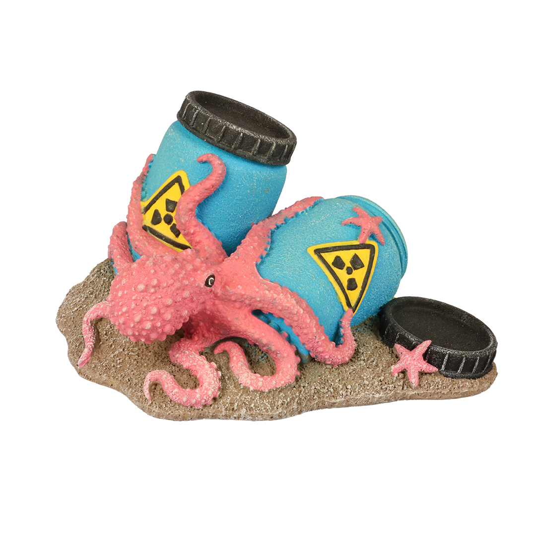 Radioaktive Fässerit Oktopus Mehrfarbig - Deko-Figur