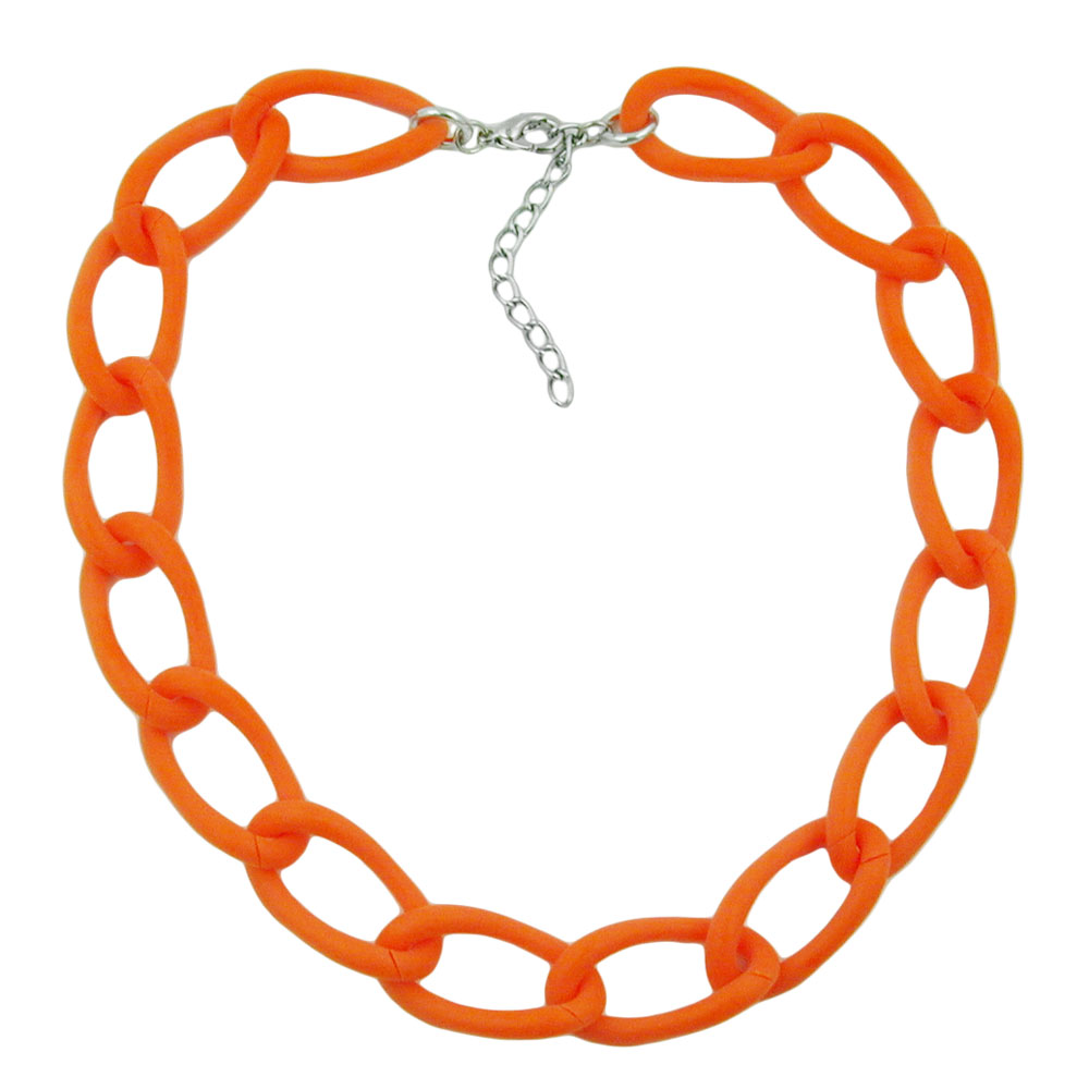 Kette Weitpanzer Kettenglieder Kunststoff apricot-matt 45cm (Länge 45cm, apricot)