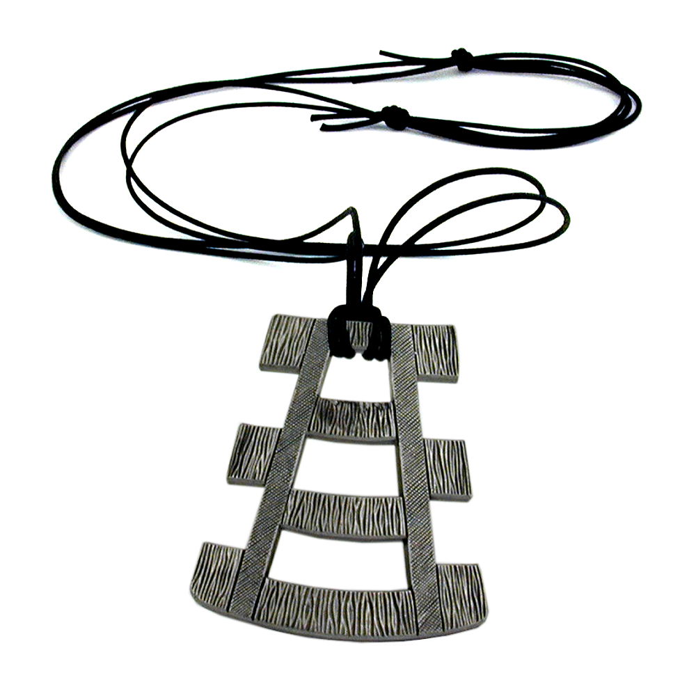 Kette 67x54mm mit Zinn-Anhänger 110cm (Länge 110cm)