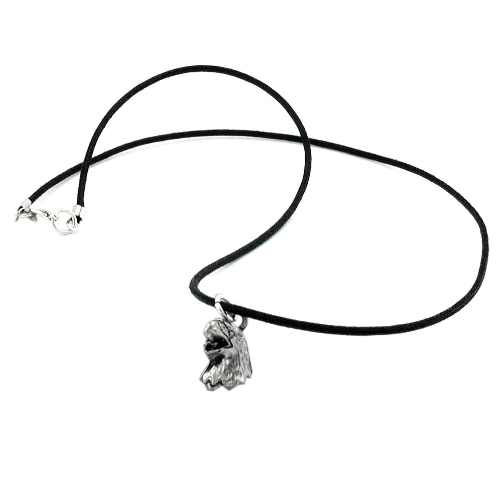 Kette 14x10mm Anhänger Adlerkopf Zinn 45cm (Länge 45cm)