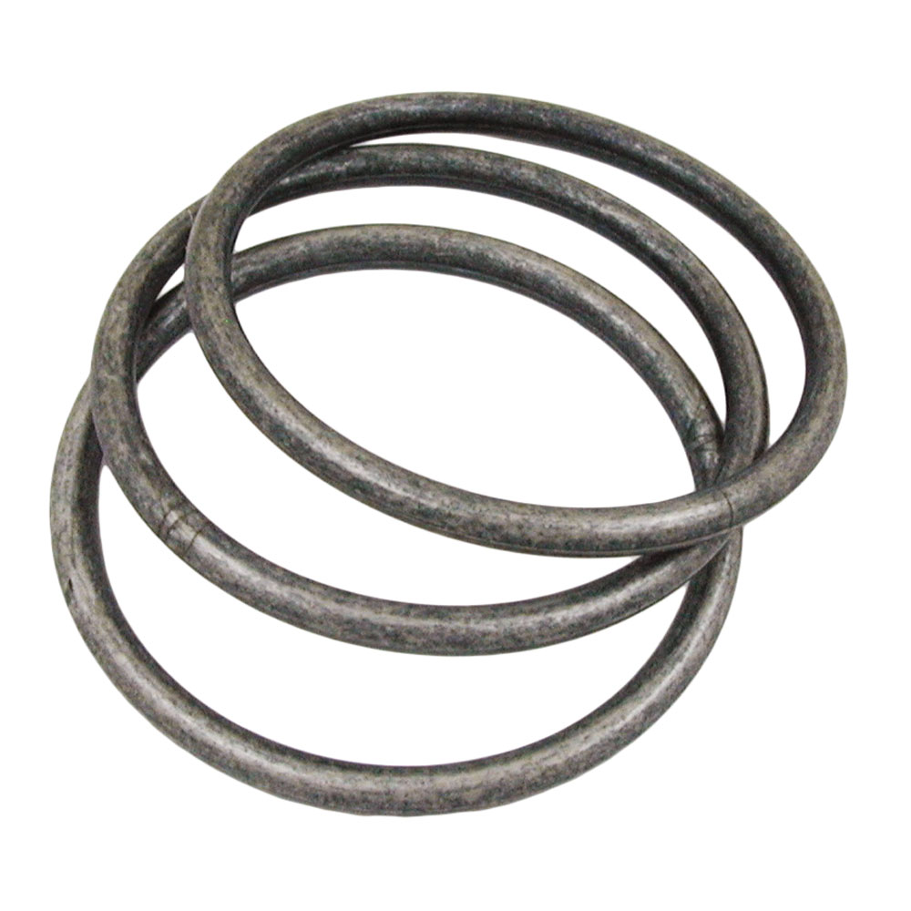 Armreifen-Ringspiel mit 3 Kunststoffringen 75x15mm silbergrau (silbergrau)
