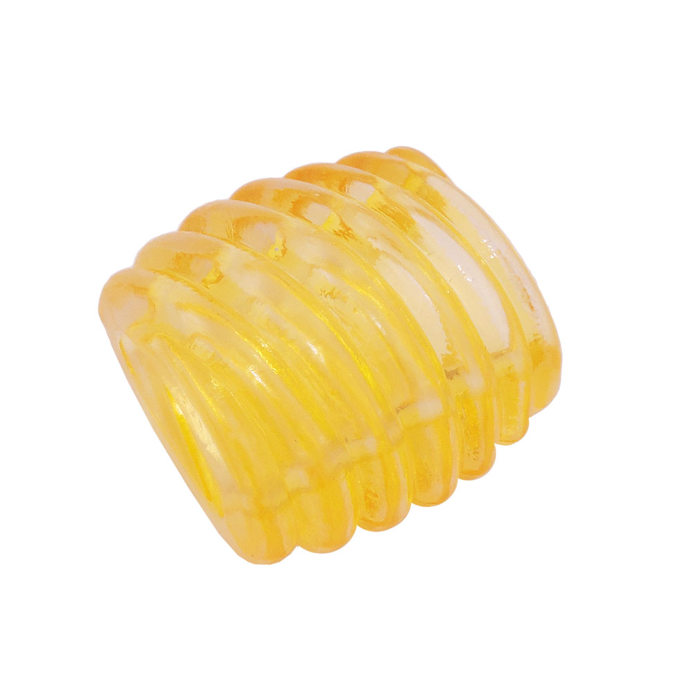Tuchring 35x34x23mm Spirale Kunststoff gelb-transparent glänzend (gelb)