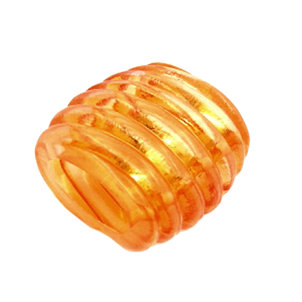 Tuchring 35x34x23mm Spirale Kunststoff orange-transparent glänzend (orange)