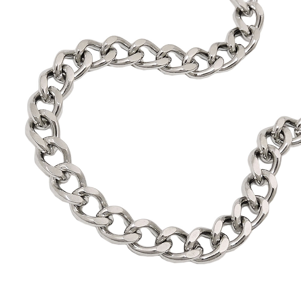 Armband 5,4mm Flachpanzerkette Edelstahl 21cm (Länge 21cm)