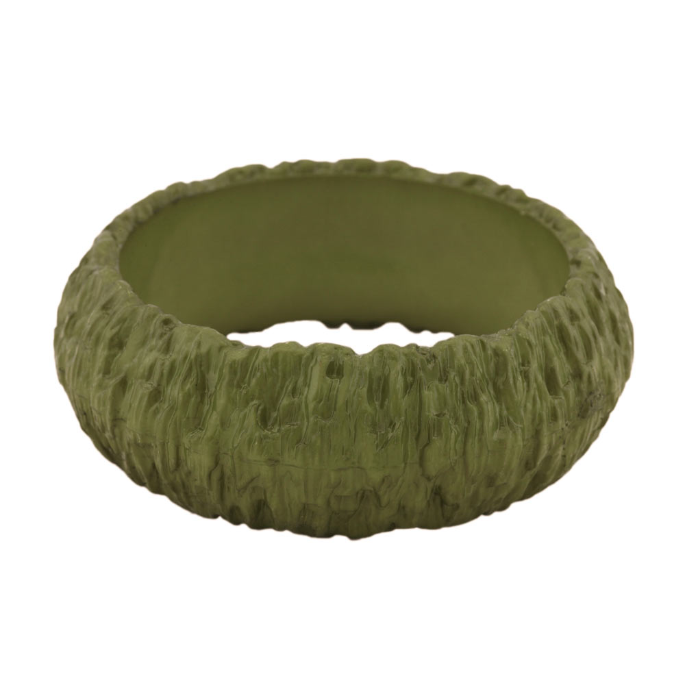 Armreif 87x28mm Borke oliv-grün (oliv - grün)