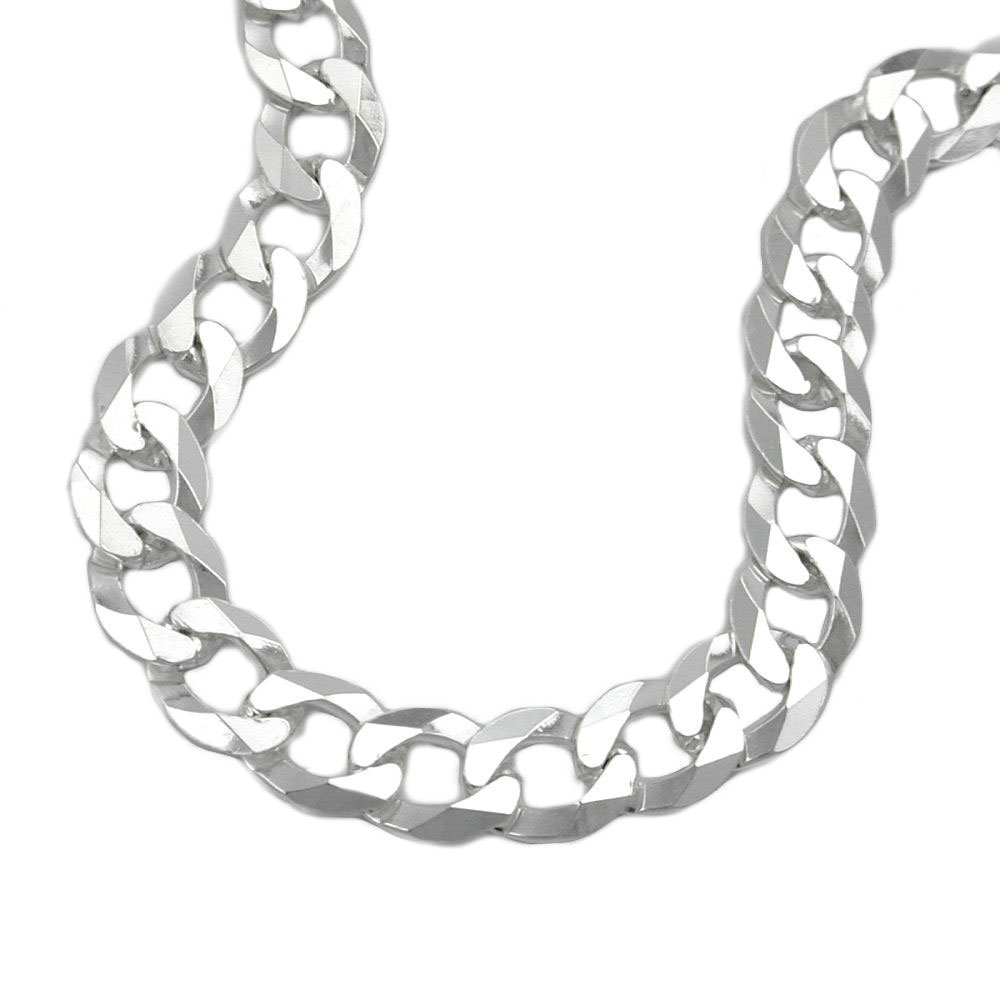 Armband 6,7mm Panzerkette flach Silber 925 21cm (Länge 21cm)