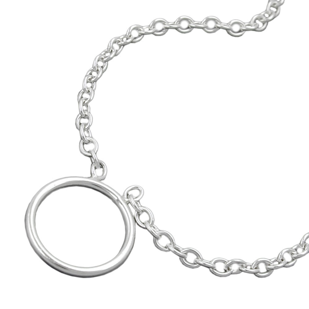 Kette 2,2mm Ankerkette für Charmeinhänger Silber 925 38cm (Länge 38cm)