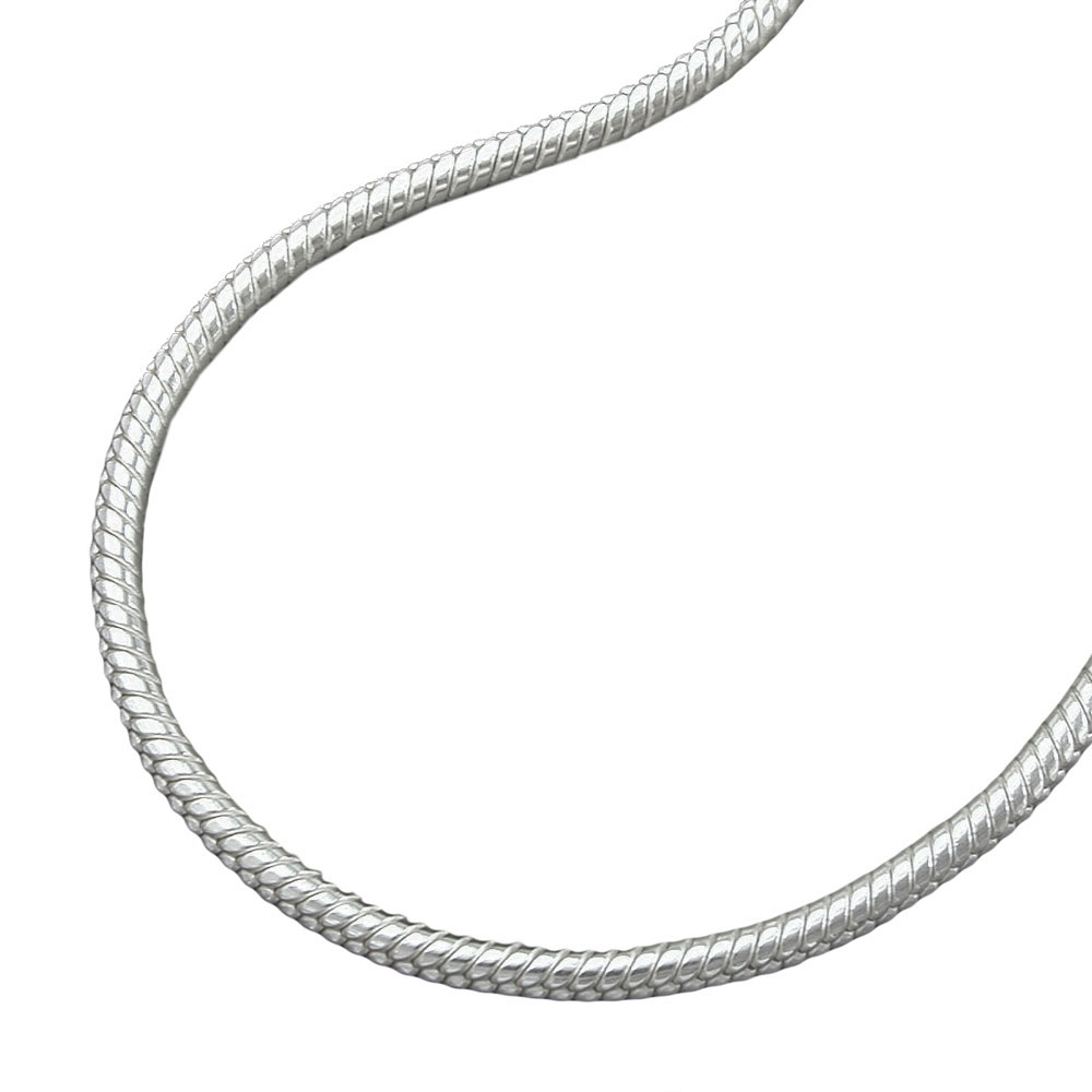 Kette Schlange 1,5mm rund Silber 925 45cm (Länge 45cm)