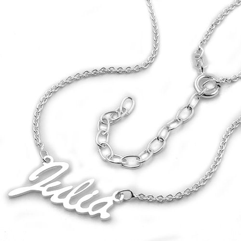 Kette, Namenskettchen Julia, Silber 925 (Länge 38cm)