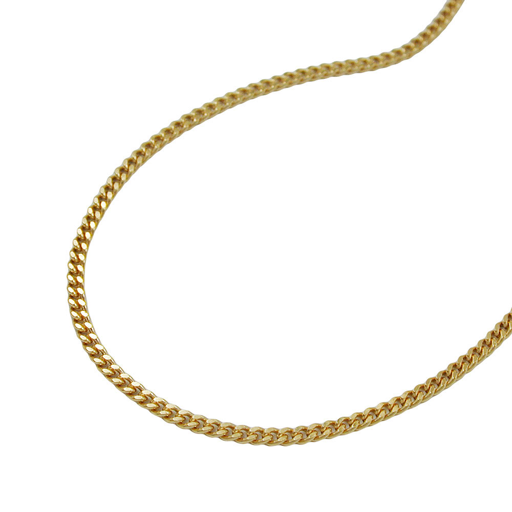 Kette 1mm Panzerkette 9Kt GOLD 50cm (Länge 50cm)