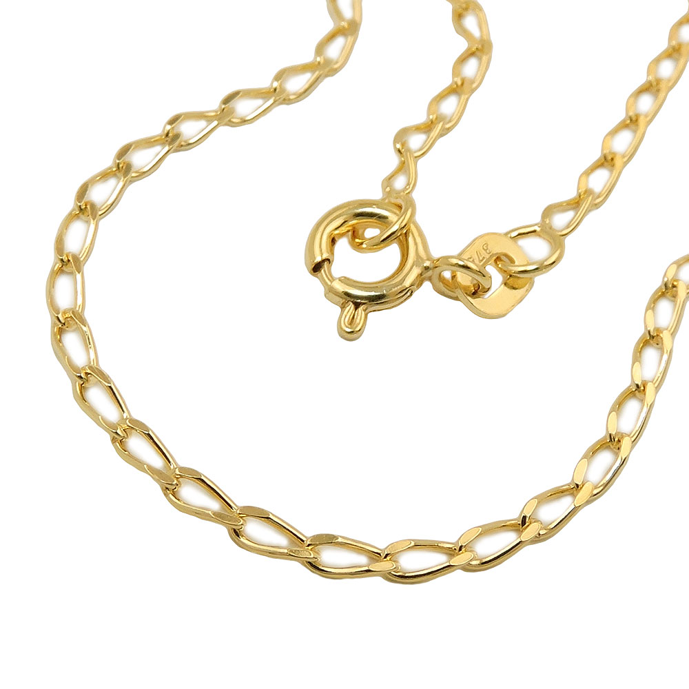 Armband 2mm Weitpanzer glänzend 9Kt GOLD 19cm (Länge 19cm)