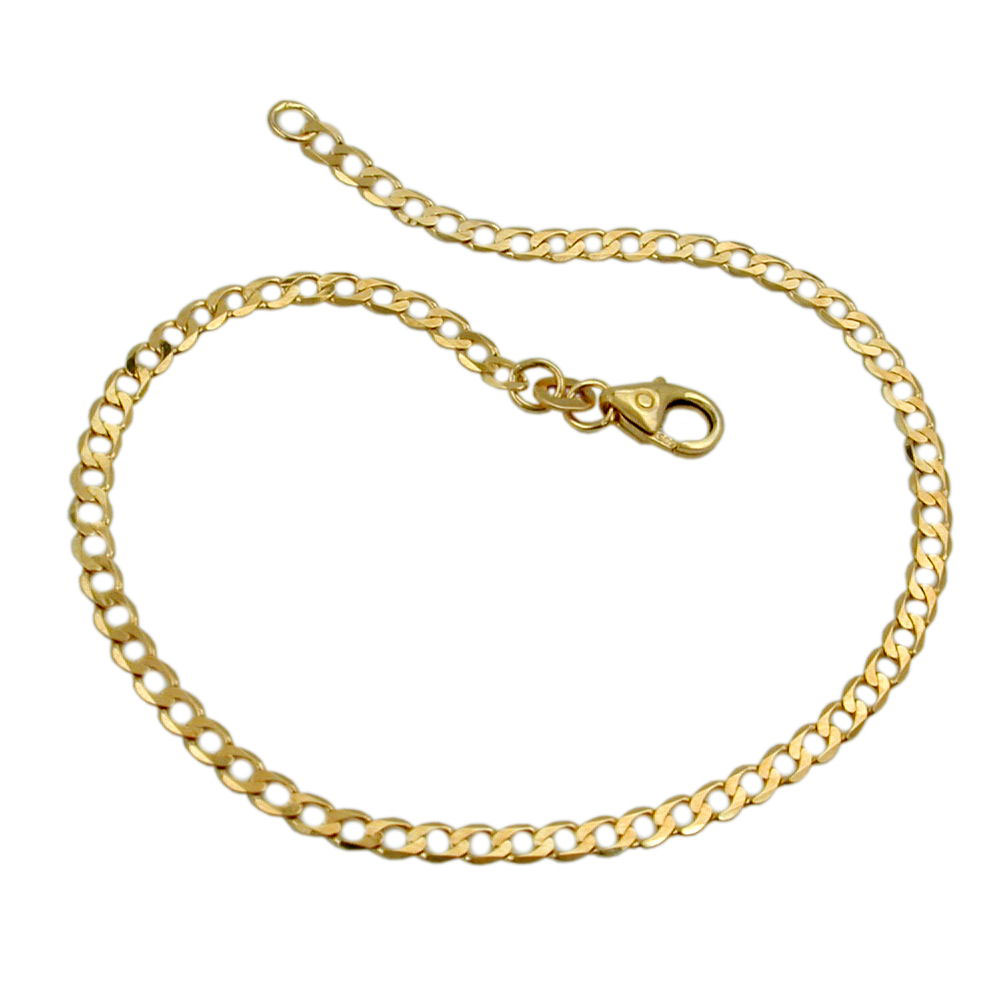 Armband 2,6mm Weitpanzer 14Kt GOLD 19cm (Länge 19cm)