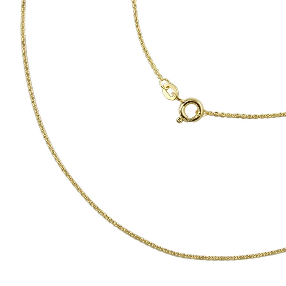 Kette 1,1mm Ankerkette rund 9Kt GOLD 42cm (Länge 42cm)