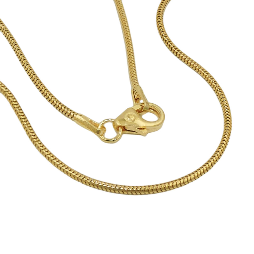 Kette 1,2mm Schlange rund 14Kt GOLD 50cm (Länge 50cm)