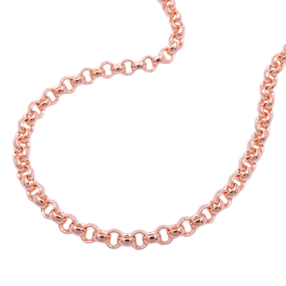 Armband 2,5mm Erbskette 14Kt Rotgold 19cm (Länge 19cm)