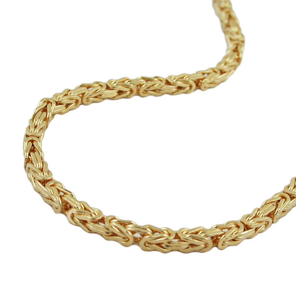 Königskette 2,5x2,5mm 14Kt GOLD 50cm (Länge 50cm)