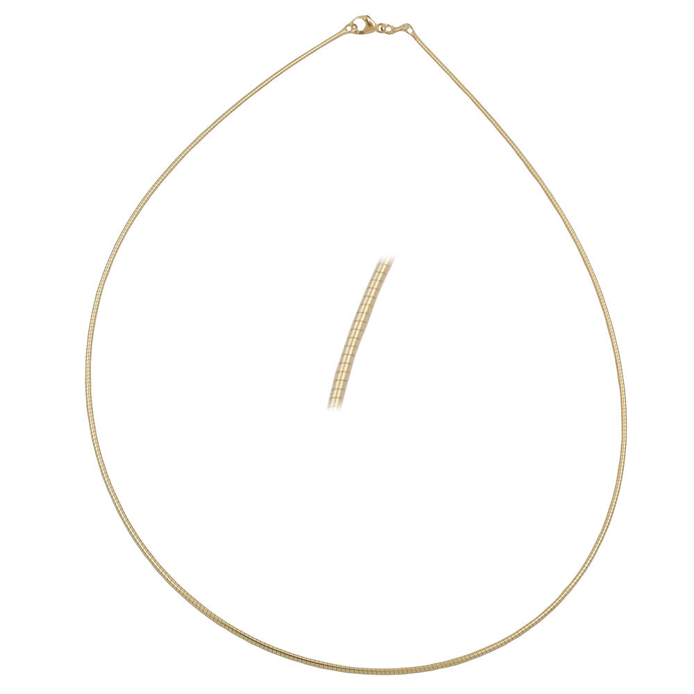 Kette 0,8mm Rundkette 9Kt GOLD 45cm (Länge 45cm)