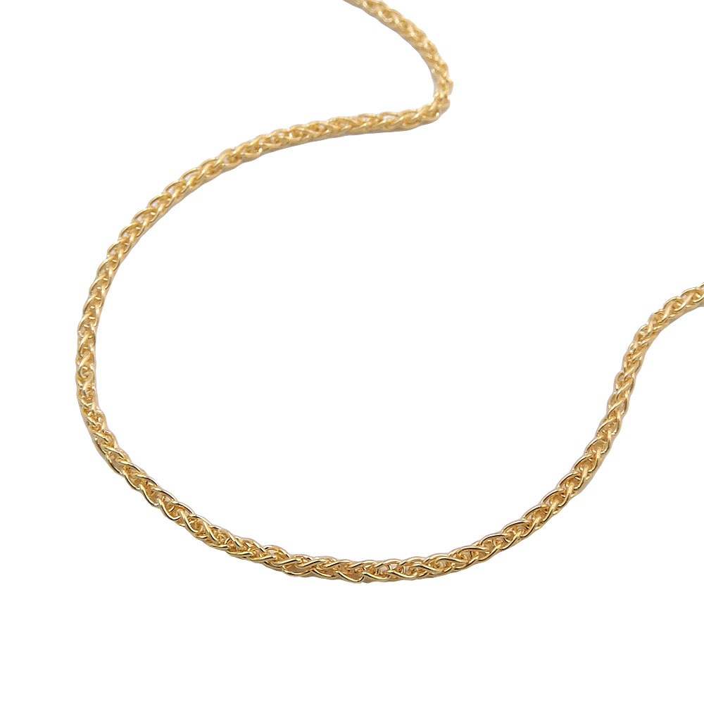 Kette 1,1mm Zopfkette 9Kt GOLD 45cm (Länge 45cm)