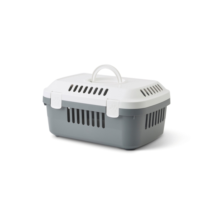Savic Kleintier-Transportbox Discovery Compact - weiß/grau