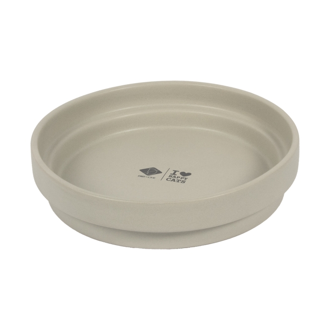 D&D Trinknapf ACE - beige - 1250ml - 25x25x4,5cm