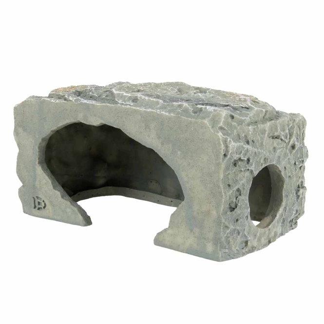 Aqua Della Zucht-Höhle Felsen - Grau - M - 21x10,5x10cm
