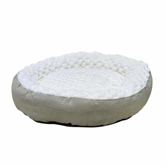 Nobby Donutbett Diamond - cream - Ø 60 x 18 cm