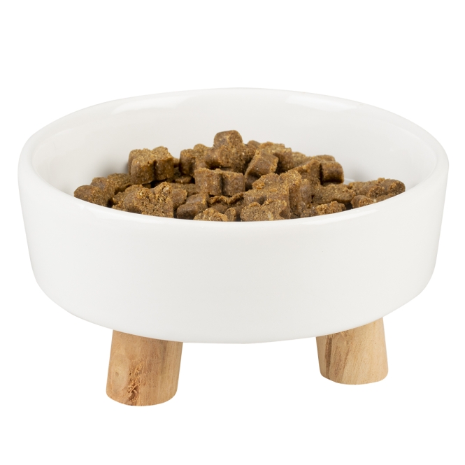 Duvoplus Keramiknapf Stone UP Timber - weiß - 700ml - 15x4x15,4x9,4cm