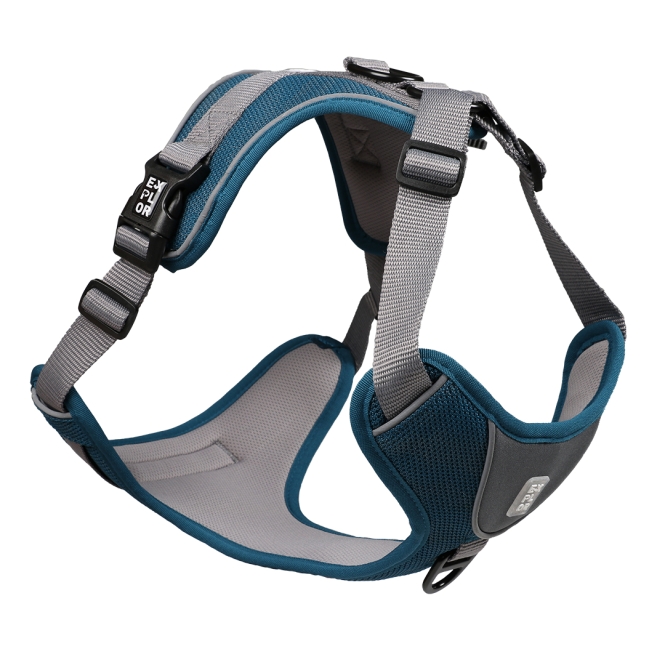 Duvoplus EXPLOR Ultimate Fit No-Pull-Geschirr - petrol blue - S - 35-45cm - 40-52cm