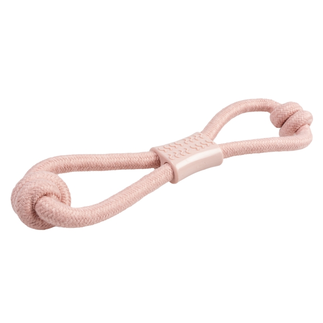 Duvoplus Seil 8-Zugring mit Knoten & Gummi - Rosa