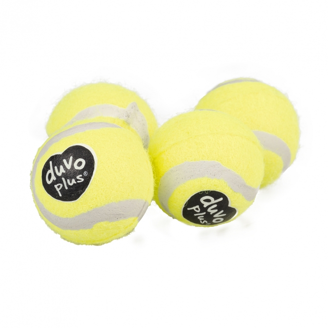 Duvoplus Tennisbälle - gelb - 4 Stück - 4cm