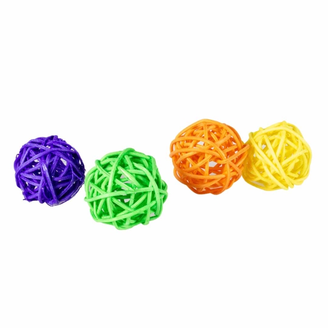 Duvoplus Cat Toy Weidenbälle 5cm - 4 Stück