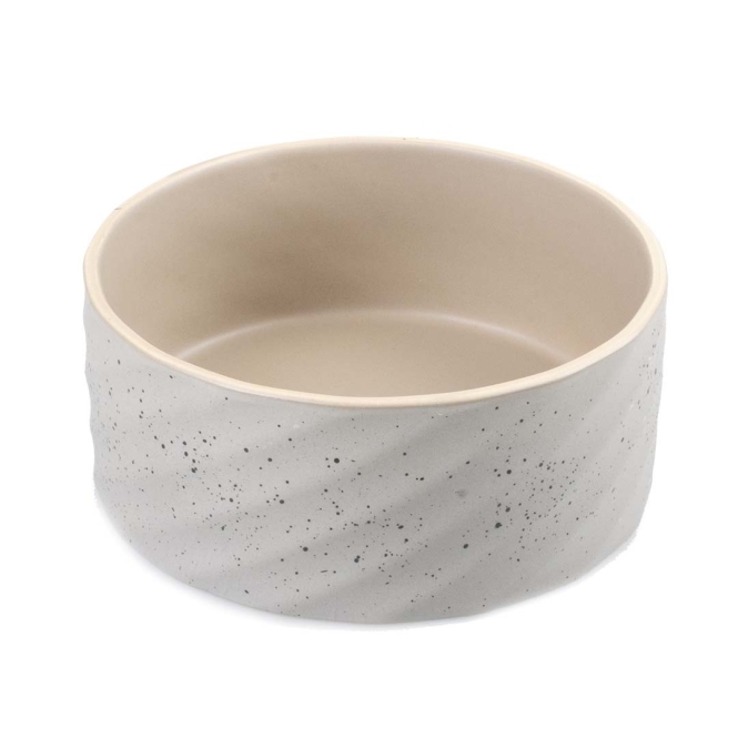Duvoplus Keramiknapf Stone Wavy Dune - 800ml - 16x16x6cm
