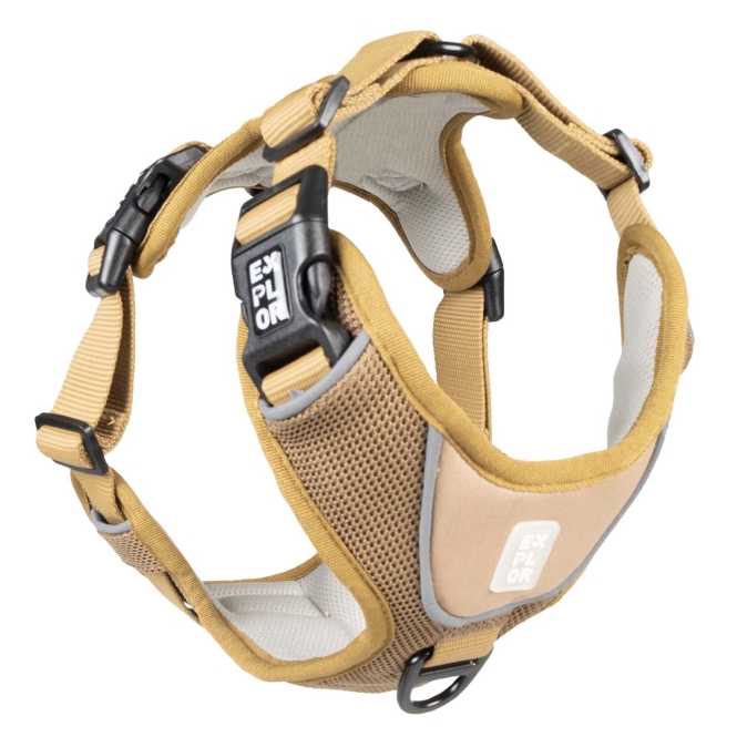 Duvoplus EXPLOR Ultimate Fit No-Pull-Geschirr - honey gold - XL - 52-66cm - 71-104cm