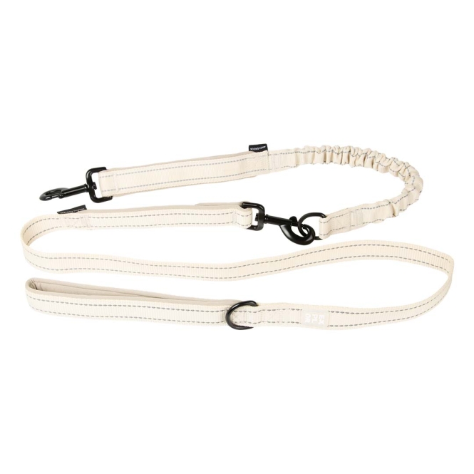 Duvoplus EXPLOR Ultimate Fit 2in1 Leine Fashion - antique white - 180cm - 16mm