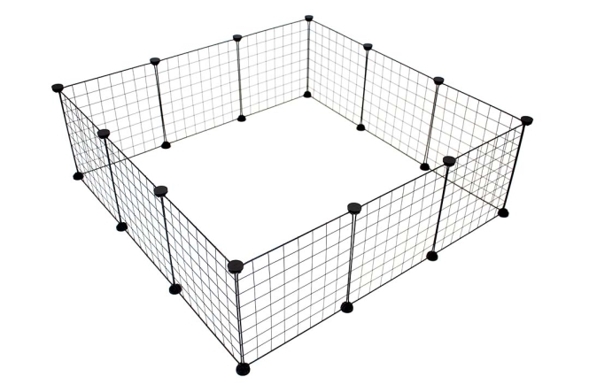 Duvoplus modulares Kleintiergehege - schwarz