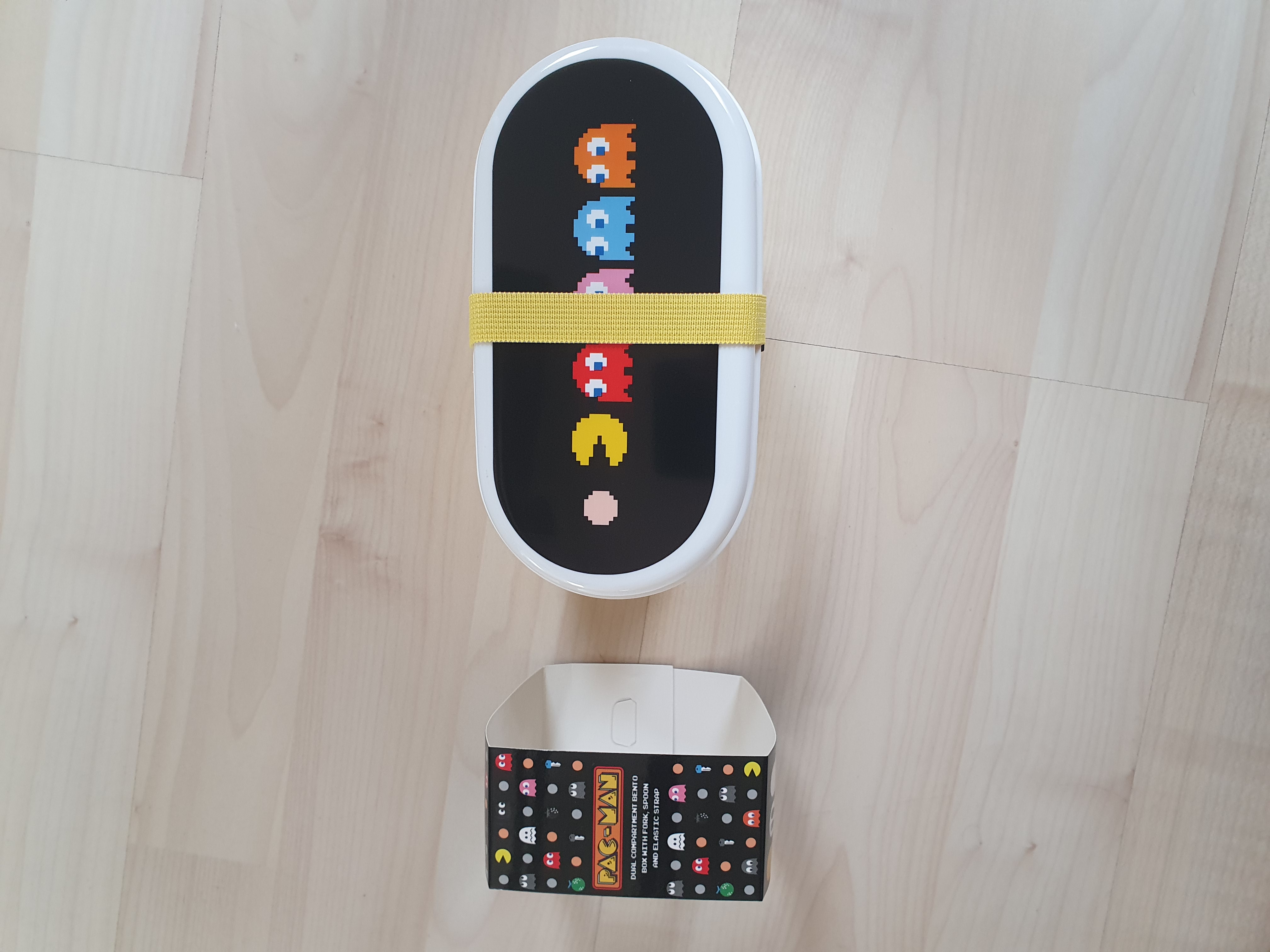 Pac-Man - Bento Box Lunch Box with Fork Spoon 