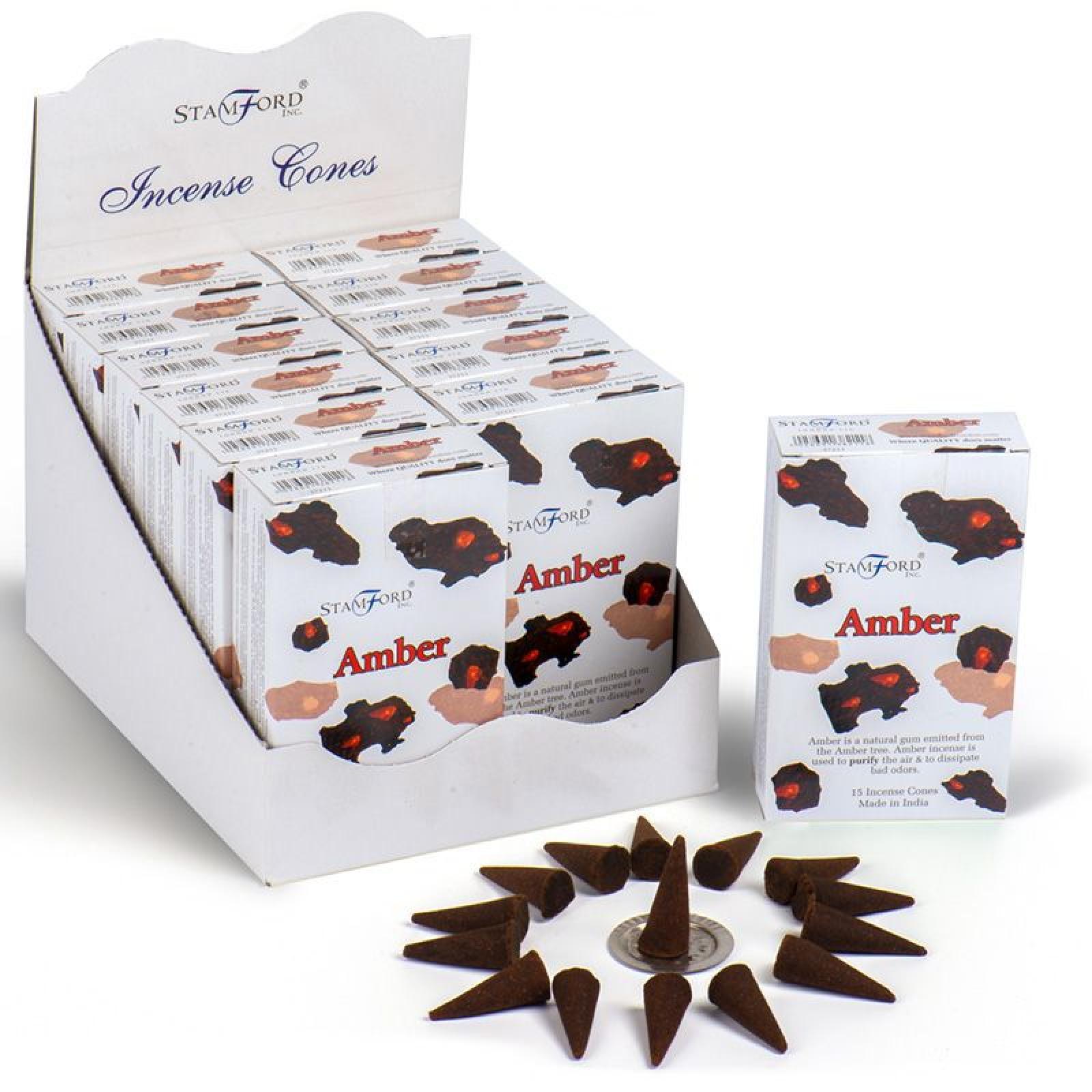 37211 Stamford Räucherkegel   - Amber (pro Verpackung)