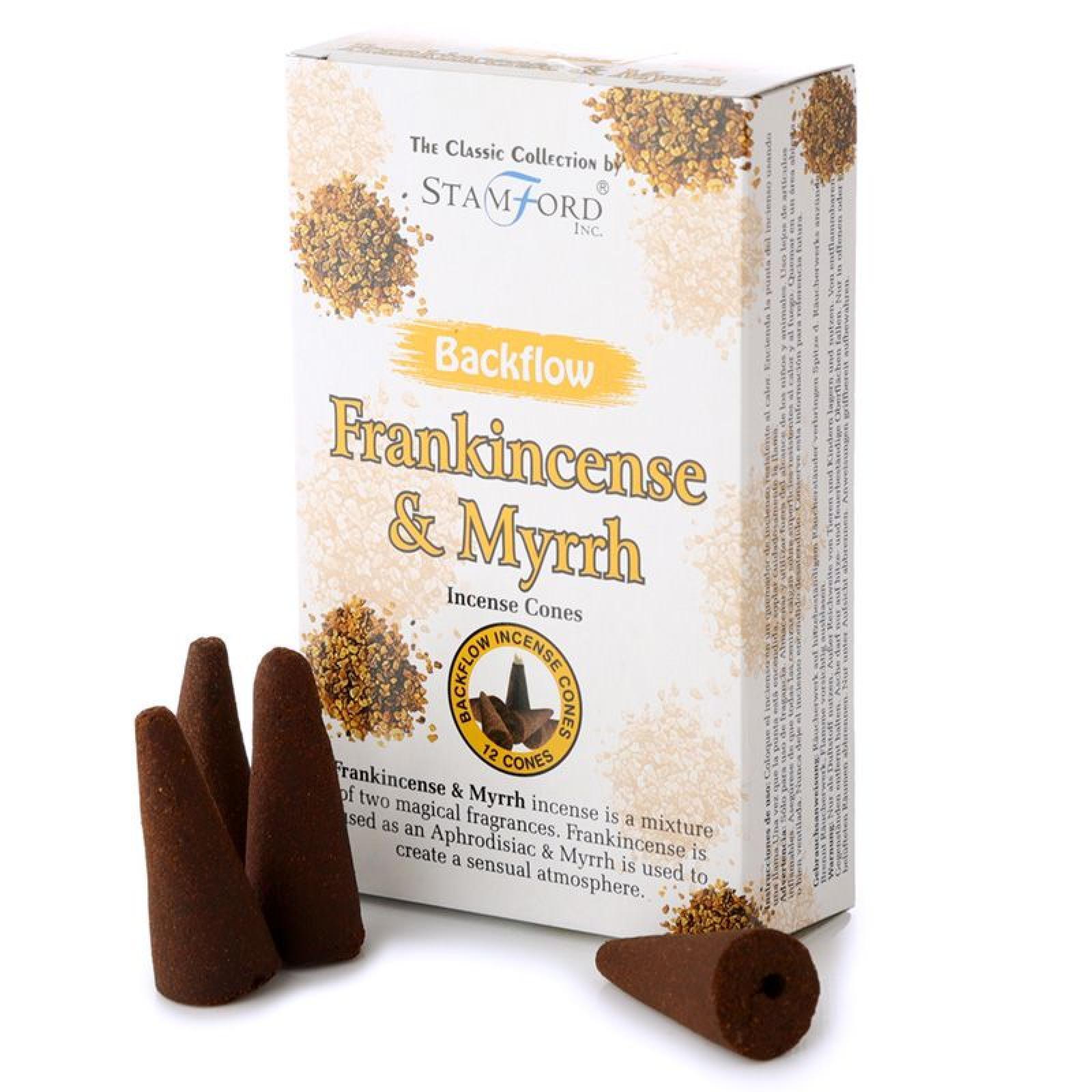37425 Stamford Backflow Rückfluss Räucherkegel - Weihrauch & Myrrhe (pro Verpackung)