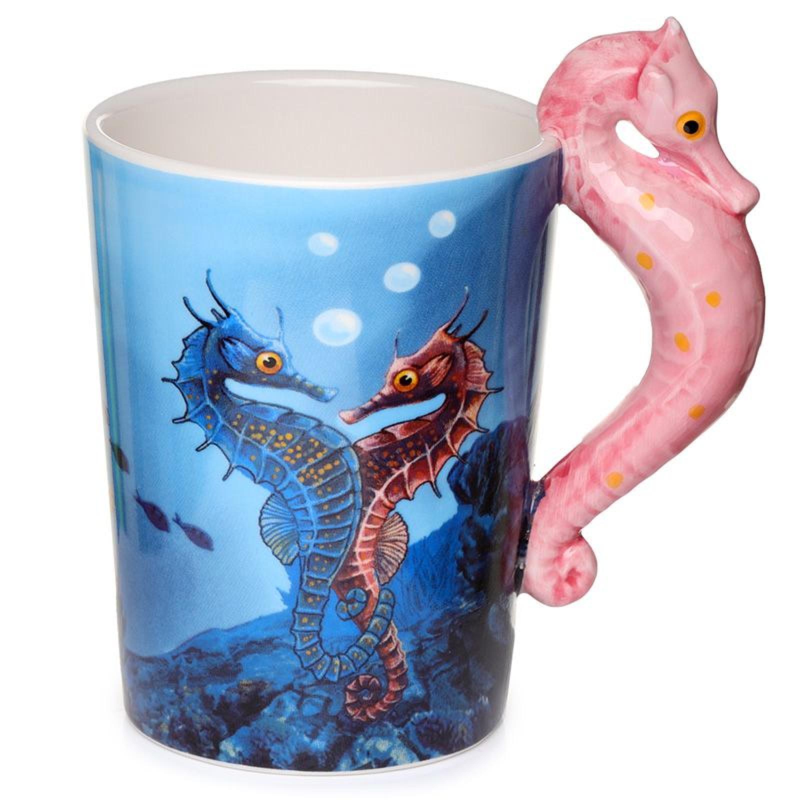 Lisa Parker Seepferdchen geformter Henkel Tasse aus Dolomit-Keramik