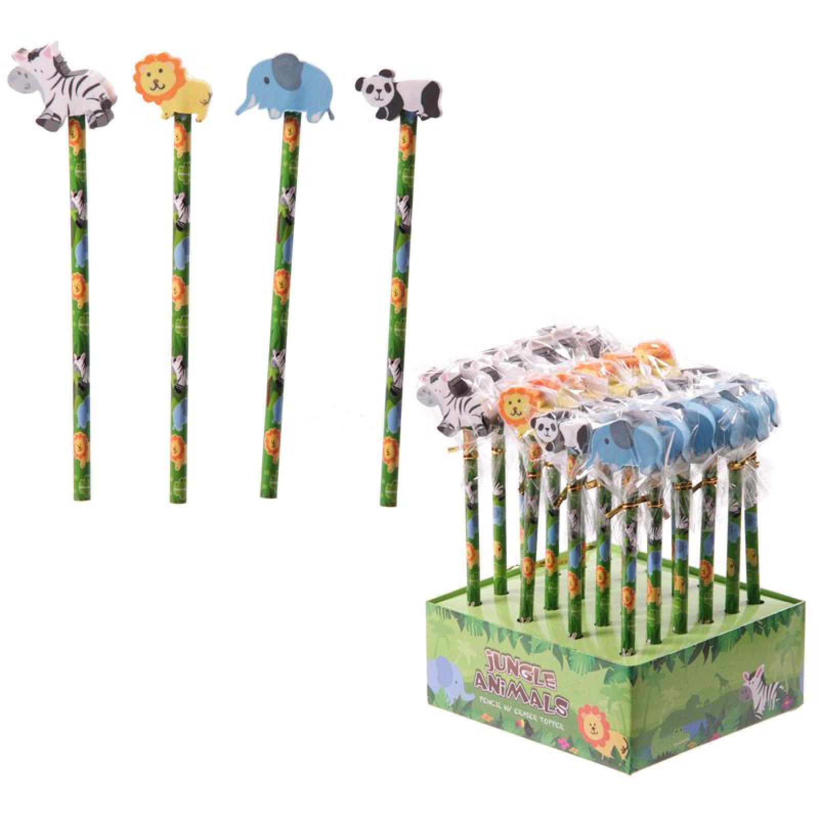 Dschungeltiere  Bleistift mit Radiergummi  (pro Stück)