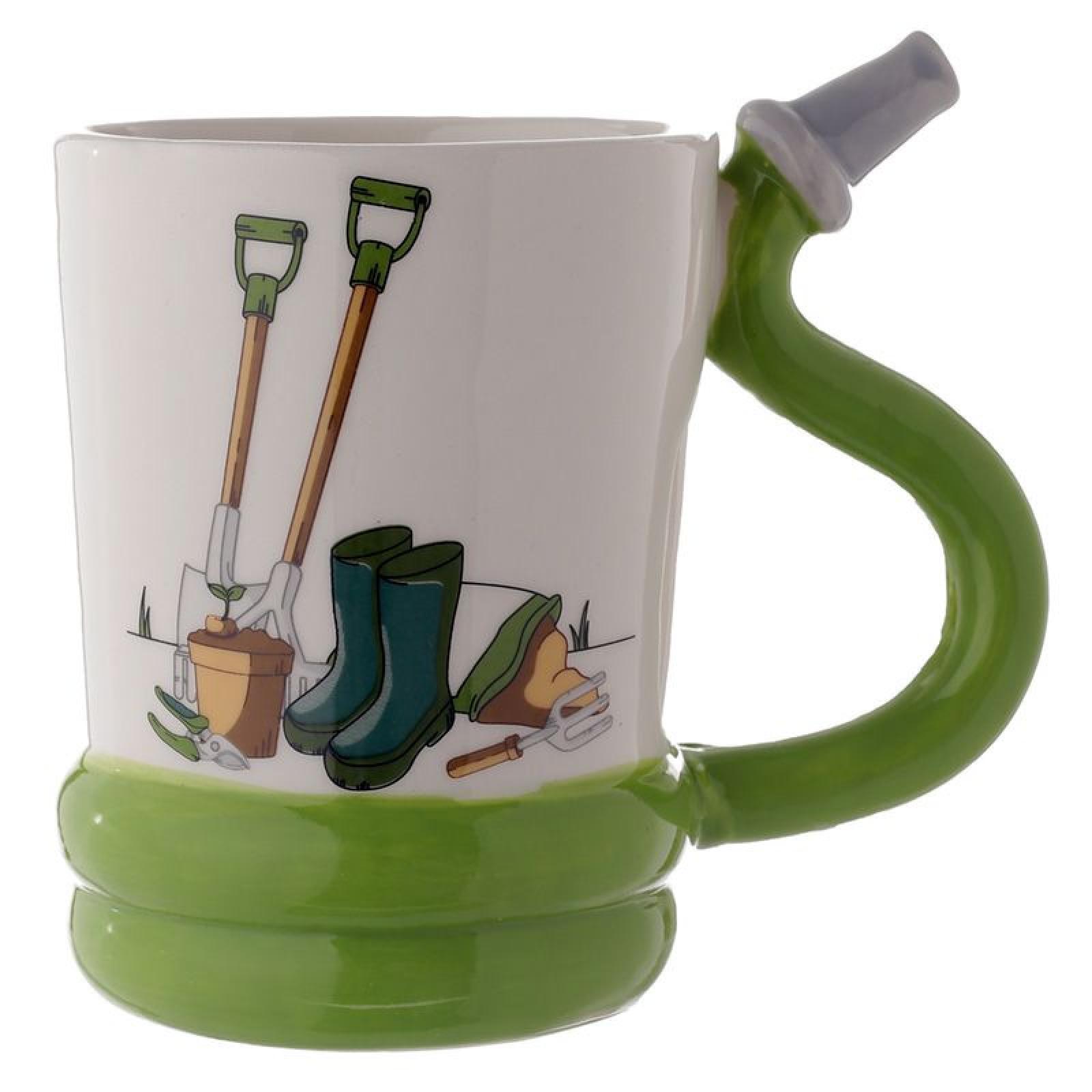 Garten Werkzeug Gartenschlauch geformter Henkel Tasse aus Dolomit-Keramik