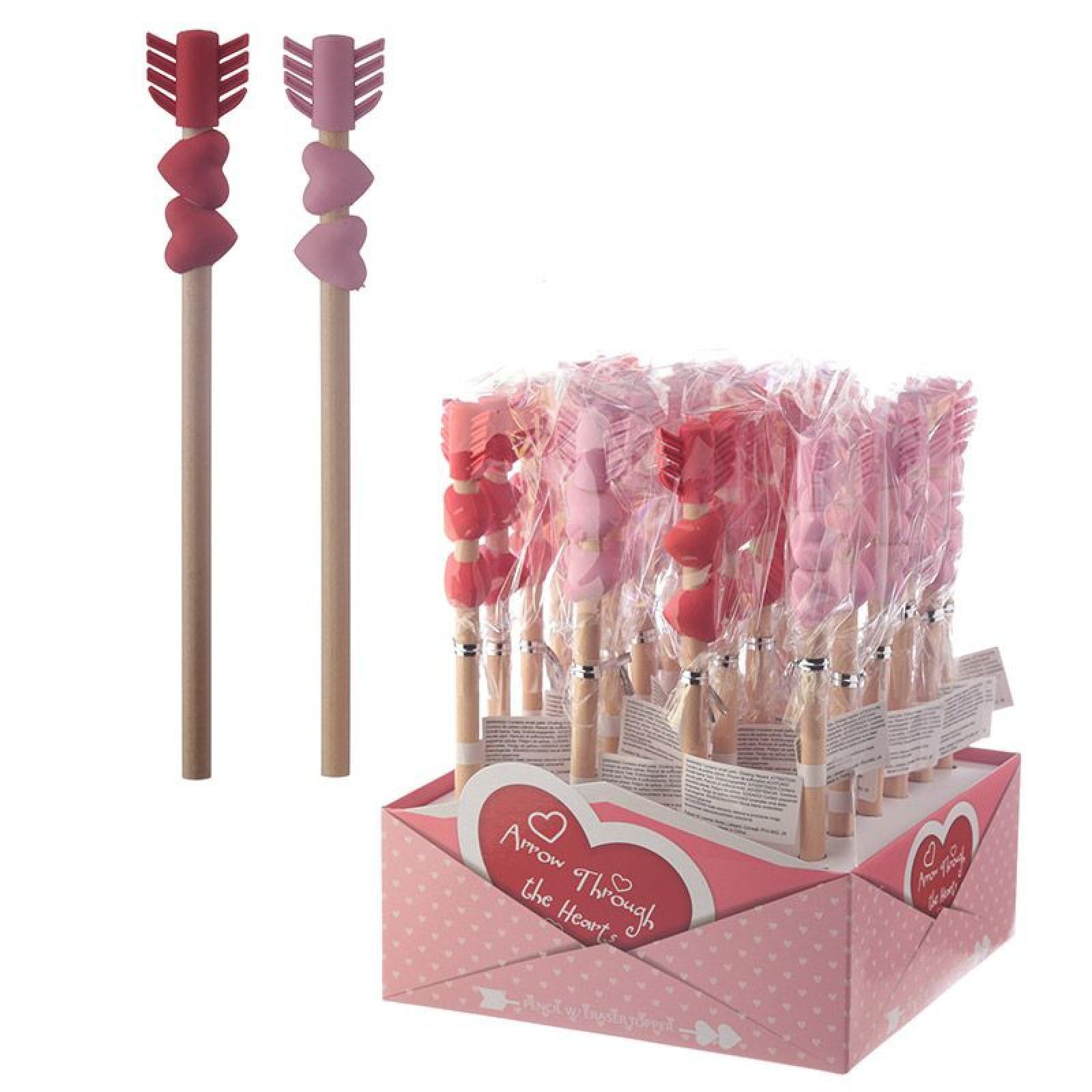 Herz Bleistift mit Radierer Top (pro Stück)