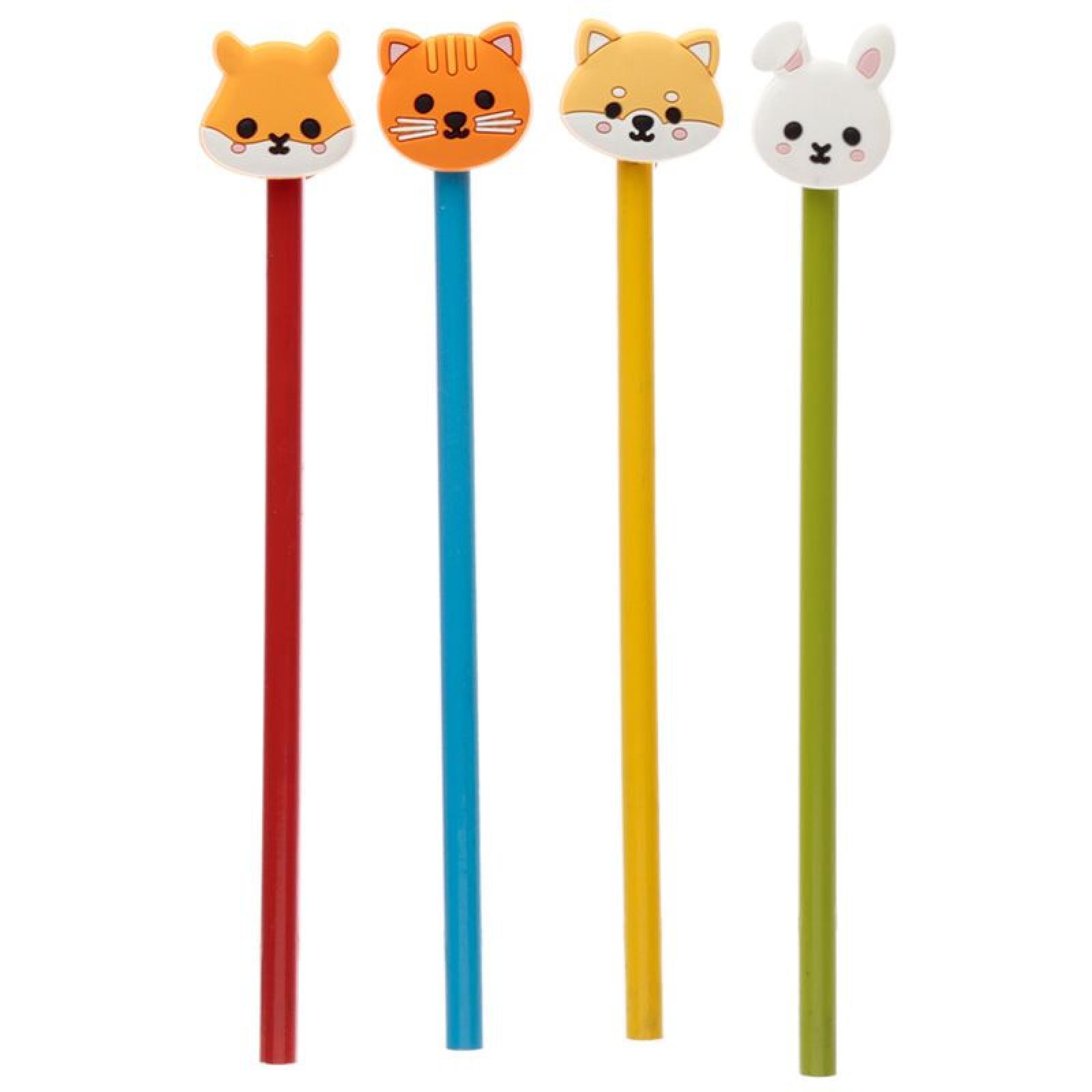 Adoramals niedliche Tiere Bleistift mit PVC Topper (pro Stück)