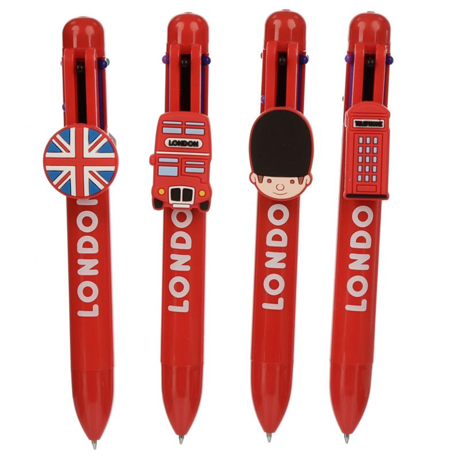 London Mehrfarbiger Kugelschreiber (6 Farben) (pro Stück)