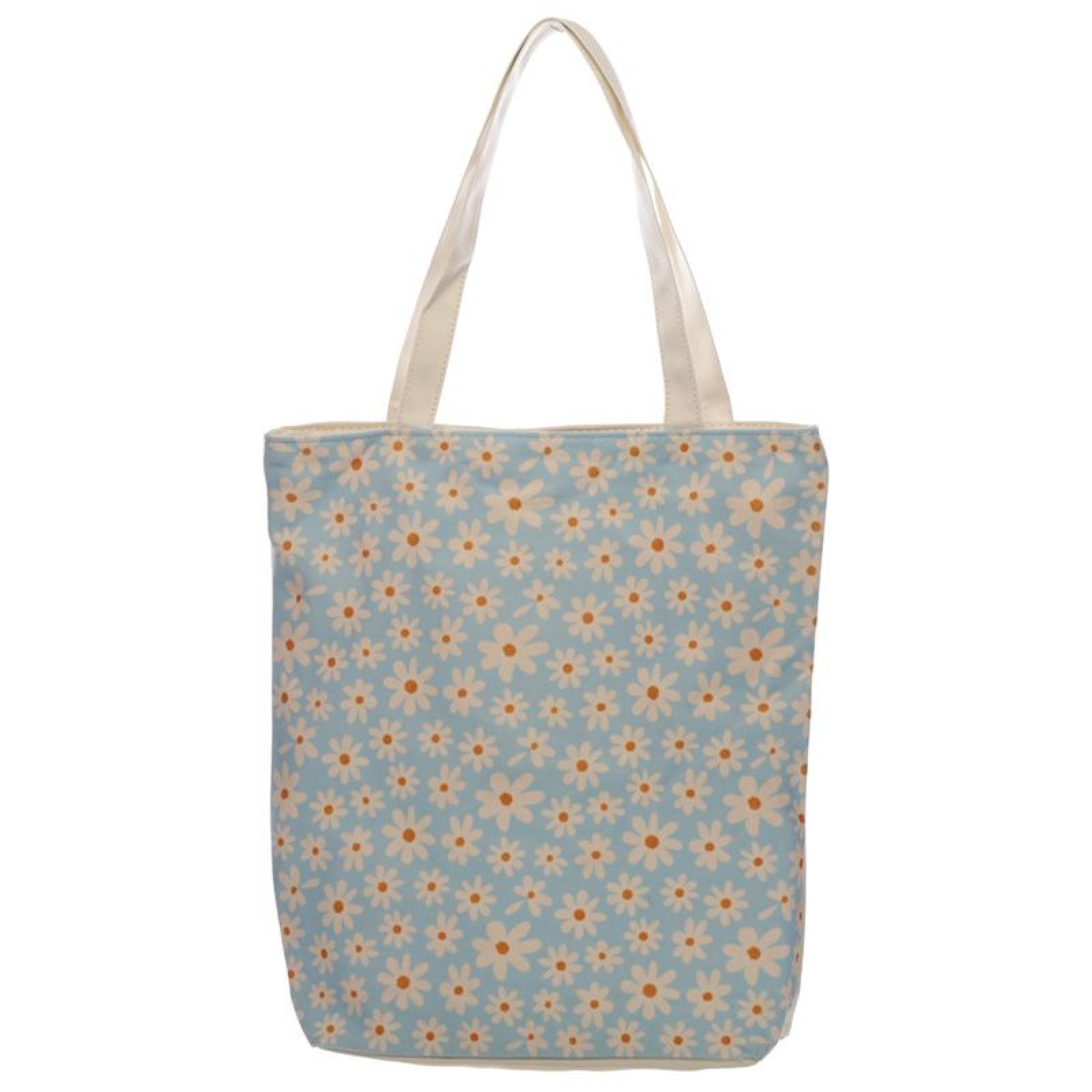 Oopsie Daisy Gänseblümchen Baumwolltasche mit Reißverschluss